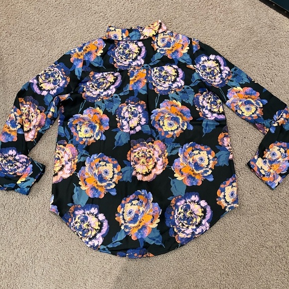 Women's ZAC & RACHEL Button Down Floral print Long Sleeve - Picture 10 of 10